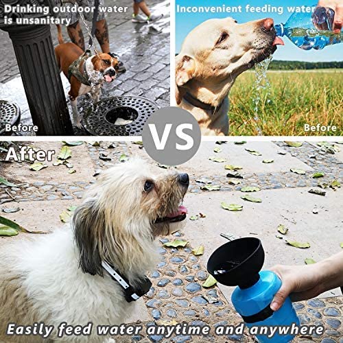 Bouteille d’eau pliable pour animaux – Distributeur d’eau de voyage pour chien