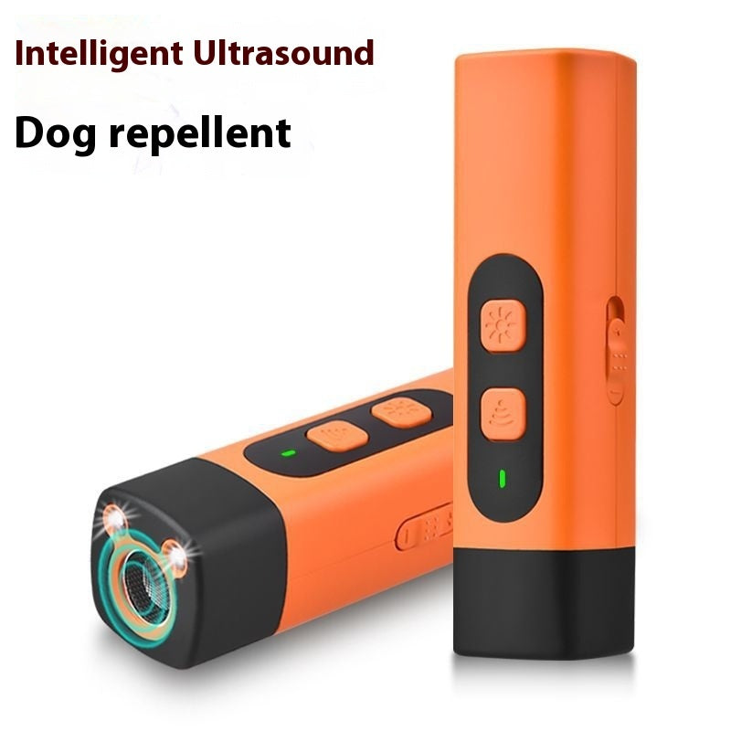 Répulsif pour chien – Appareil d’entraînement à ultrasons rechargeable avec lampe LED